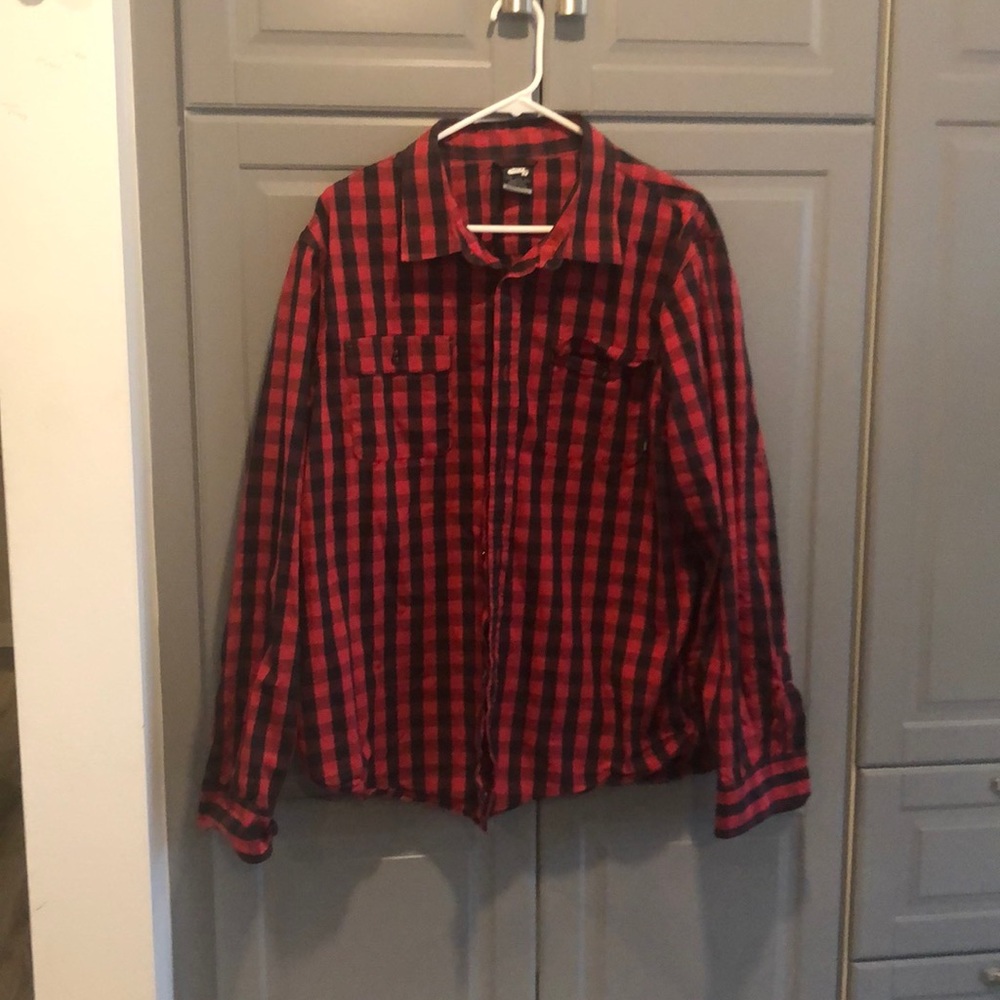 Nike plaid button down